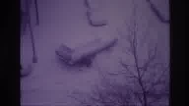 Ottawa Canada (1967): View Of Cars Trees And Buildings That Are Covered In Snow