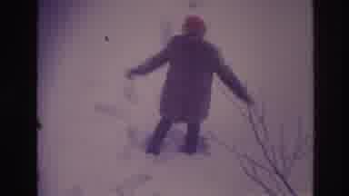 Ottawa Canada (1967): A Woman Is Stuck Standing In A Few Inches Of Snow