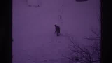 Ottawa Canada (1967): Vintage Man Walking Through The Snow And Getting Slightly