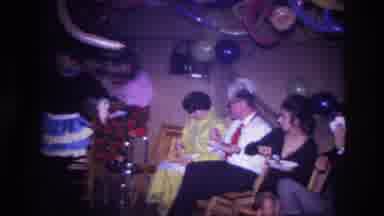 Ottawa Canada (1967): Two Middle-Aged Couples Eating At A Party While A Young Girl