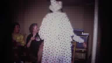 Ottawa Canada (1967): People Celebrate An Occasion With A Clown In Costume Dancing