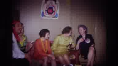 Ottawa Canada (1967): Group Of Women In Basement At Holiday Party