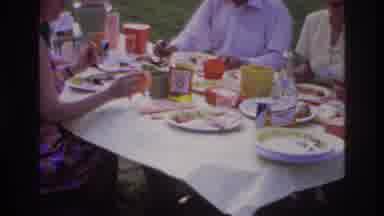 Ottawa Canada (1967): Family Eating Lunch On A Picnic Table At The Park