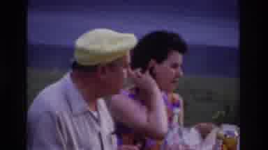 Ottawa Canada (1967): Three People Eating Lunch At A Picnic Table Near A Lake