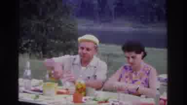 Ottawa Canada (1967): People Outdoors Sitting At A Table Eating Food During The
