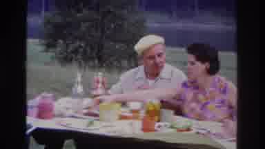 Ottawa Canada (1967): Elderly Couple Enjoying A Picnic In Front Of A Scenic Lake