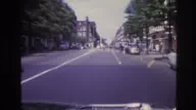 Paris France-1967: Driving Through City Streets In A Vintage 8mm Home Movie