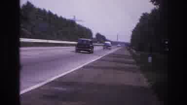 Paris France (1967): Cars Driving Down Freeway In The 1900s