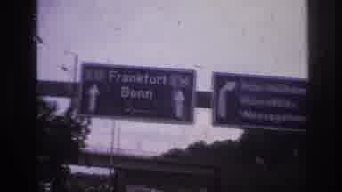 Paris France (1967): Highway Scenes, Highway Signs, Man Looking In His Trunk,