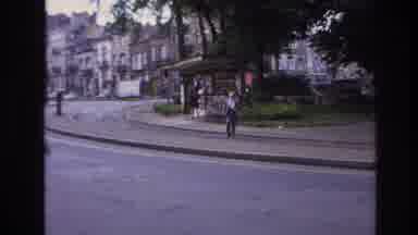 Paris France (1967): Bystanders Stroll Through Towering City Among The Park