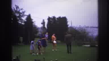 Paris France (1967): 2 Families Having A Picnic By A Lake While Their Children Run