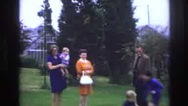 Paris France (1967): Kids Playing Tag At A Family Gathering