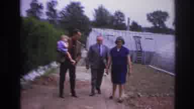 Paris France (1967): Old Video Two Men In Suits Woman A Baby Walking And Talking