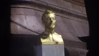 Paris France (1967): Golden Sculpture Monument