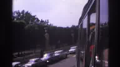Paris France (1967): View From Upper Deck Of Sightseeing Bus Of A Tree-Lined