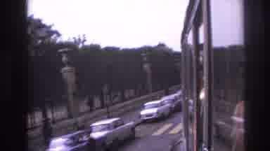 Paris France (1967): Quiet Street With Park Cars Few People Walking By And Some