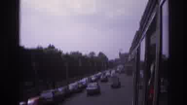 Paris France (1967): London Street From Bus Lots Of Traffic Dusk