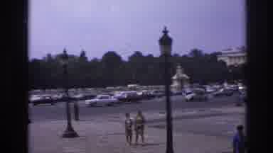 Paris France (1967): Bunch Of Cars Driving Through A Park