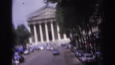 Paris France (1967): Walking Downtown In Front Of A Courthouse