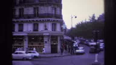 Paris France (1967): Lots Of Traffic At An Intersection In An Urban Area