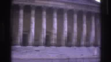 Paris France (1967): Greek Architecture And Tourists Visiting These Beautiful