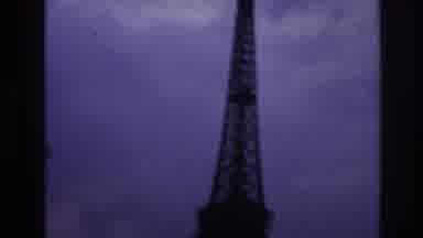 Paris France (1967): Car Driving Near By Eiffel Tower In Paris In France During A