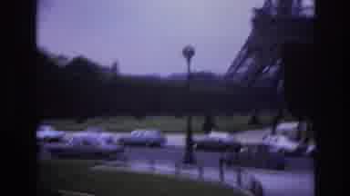 Paris France (1967): Home Video Of People In Paris Of The Eiffel Tower And A