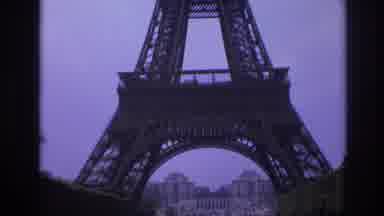 Paris France (1967): The Base Of The Eiffel Tower On A Grey Day