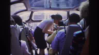 Paris France (1967): Bus On The Streets With Passengers Recording And Interacting
