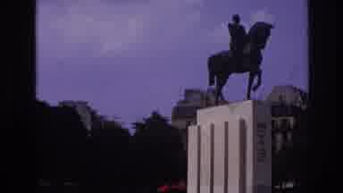 Paris France (1967): Famous General On A Horse Statue Near Eiffel Tower, Paris