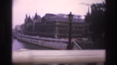 Paris France (1967): Footage From The River Seine River In Paris From A Car As It