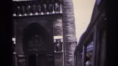 Paris France (1967): Facade Of A Large Cathedral With Cars Driving In Front Of It