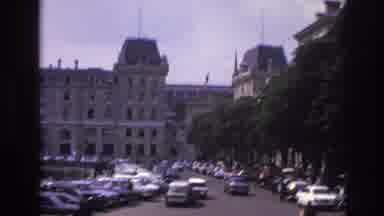 Paris France (1967): A European City's Bustling Center With Historic Buildings,