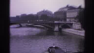 Paris France (1967): I See Water And Boats Buildings Bride's Tree