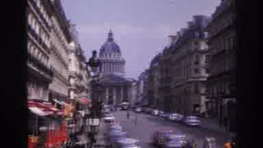 Paris France (1967): Main Street With People Walking And Buildings