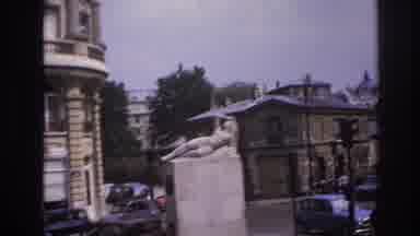 Paris France (1967): Statue Downtown Of A Nice City And Another Statue In A Garden