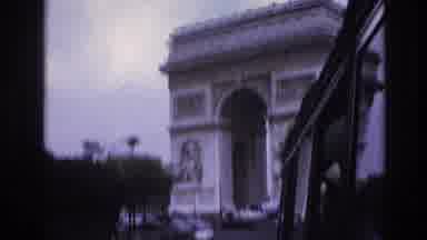 Paris France (1967): Video Of The Arc De Triomphe In Paris From A Moving Vehicle