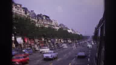 Paris France (1967): Video View From A Bus Traveling On A Busy Thoroughfare In A
