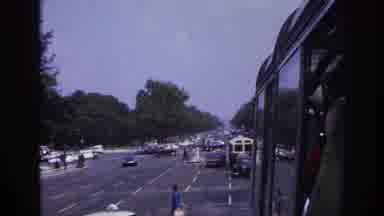 Paris France (1967): Watching Busy Street With Moving Cars From The Window