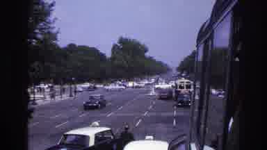 Paris France (1967): Busy Traffic In The City Creates Havoc For Lots Of People