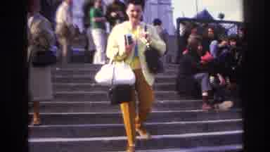 Paris France (1967): A Woman Roaming In The City With Her Stuff