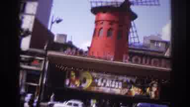 Paris France (1967): Windmill On Top Of Building And Historic Architecture With