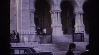Paris France (1967): Men Walking Up And Down Stairs To A Monument Building With