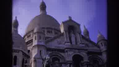 Paris France (1967): An European Inspired Ornate Church With A Saint Statue Over