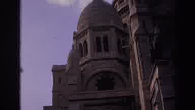 Paris France (1967): An Old Church Has A Dome, Massive Windows, And An Entrance