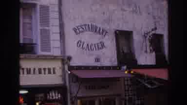 Paris France (1967): Women Walking Towards Restaurant With Outside Seating Area In