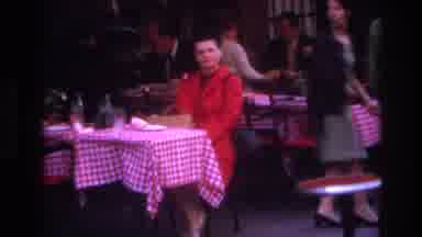 Paris France (1967): Woman Enjoying Afternoon Sitting At Table Watching Bystanders