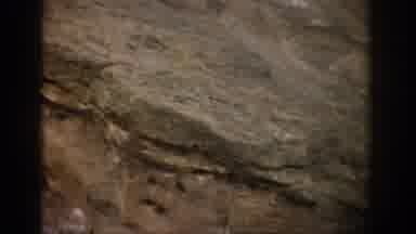 Colorado USA (1959): Panning Video Of A Rock In On The Side Of A Mountain