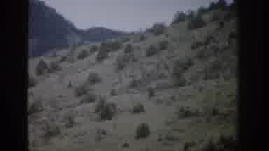 Colorado USA (1959): Person Recording Grassy Hills