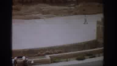 Colorado USA (1959): People Watch Man Walk Inside Enclosed Area At The Base Of A